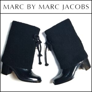 Marc BY MARC JACOBS Faux Fur Rubber Boots!